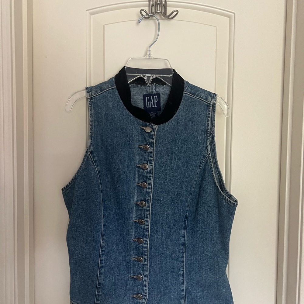 GAP Blue Denim Vest